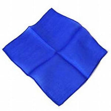  Blue 6 inch Colored Silks- Professional Grade (12 Pack)