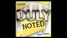  DULY NOTED Red (Gimmick and Online Instructions) by Danny Weiser - Trick