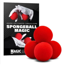  Magic Sponge Balls Tricks - 4 Pack Red Balls by Magic Makers