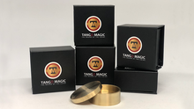  Okito Coin Box (BRASS w/Online Instructions)(B0028) One Dollar by Tango Magic