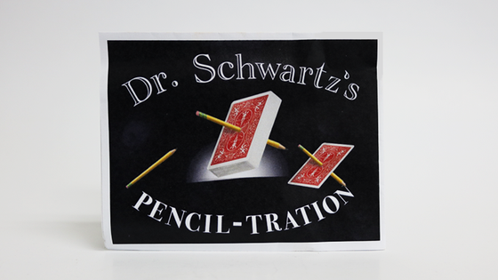 Dr. Schwartz's Pencil-Tration (Gimmicks and Online Instructions) by Martin Schwartz (Deck color may vary)