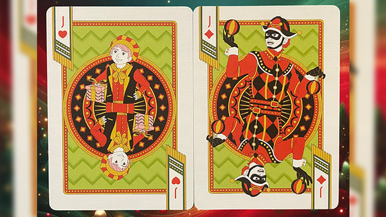 Bicycle Nutcracker (Red Gilded) Playing Cards