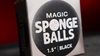 Magic Sponge Balls 4PK BLACK 1.5" by Murphy's Magic