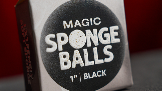 Magic Sponge Balls 4PK BLACK 1" by Murphy's Magic