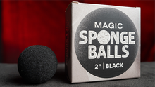  Magic Sponge Balls 50PK BLACK 2" by Murphy's Magic