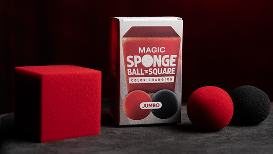 Magic Color Changing Sponge Ball to Square JUMBO 2.5" by Murphy's Magic