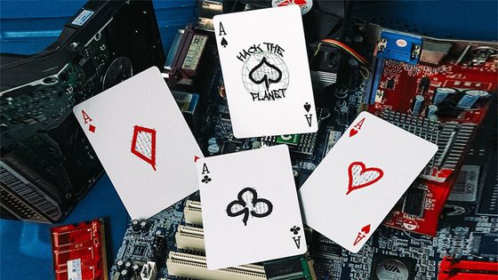 Hack The Planet (White Hat) Playing Cards