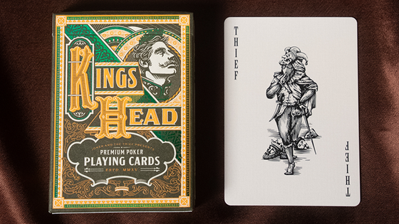King's Head (Blue & Red) Playing Cards by Joker and the Thief