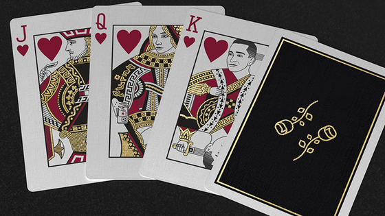 Gold Foil Black Roses Casino