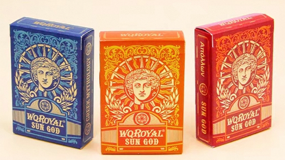 Sun God Greek Mythology Themed Orange Edition Playing Cards