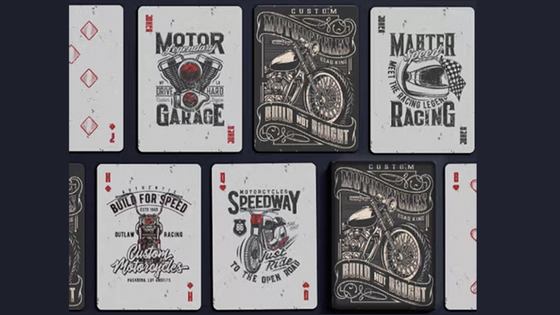 Custom Motorcycles Playing Cards