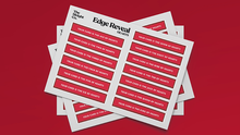  Edge Reveal (RED Suits) by The Sleight Co