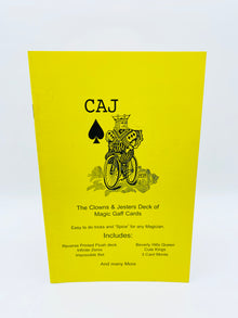  The Clowns & Jesters Deck of Magic Gaff Cards by Caj Magic (BOOKLET ONLY)