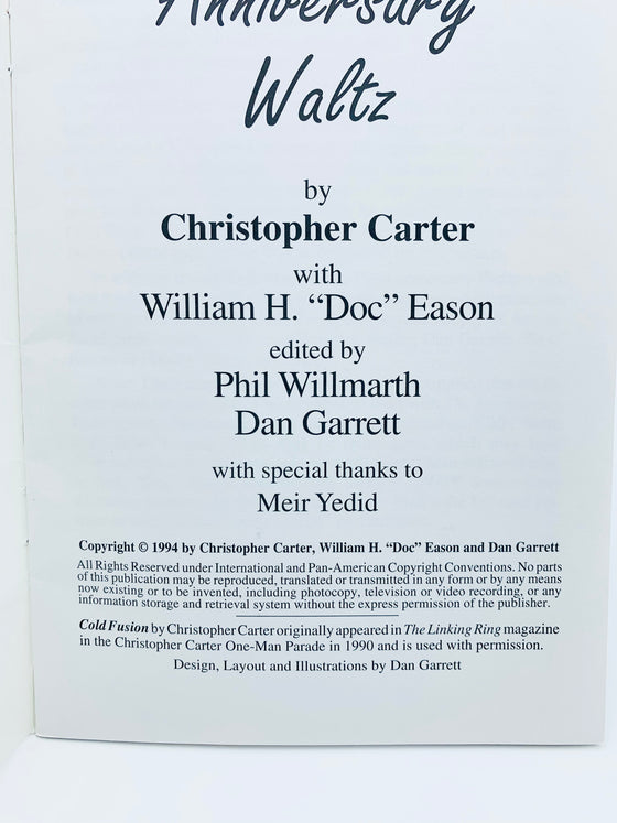 The Anniversary Waltz by Christopher Carter and Doc Eason - Copyright 1994