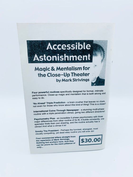 Accessible Astonishment by Mark Strivings - Rare find