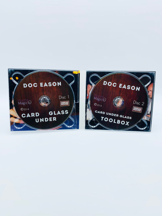 Card Under Glass by Doc Eason (2 DVD Set) by Kozmomagic