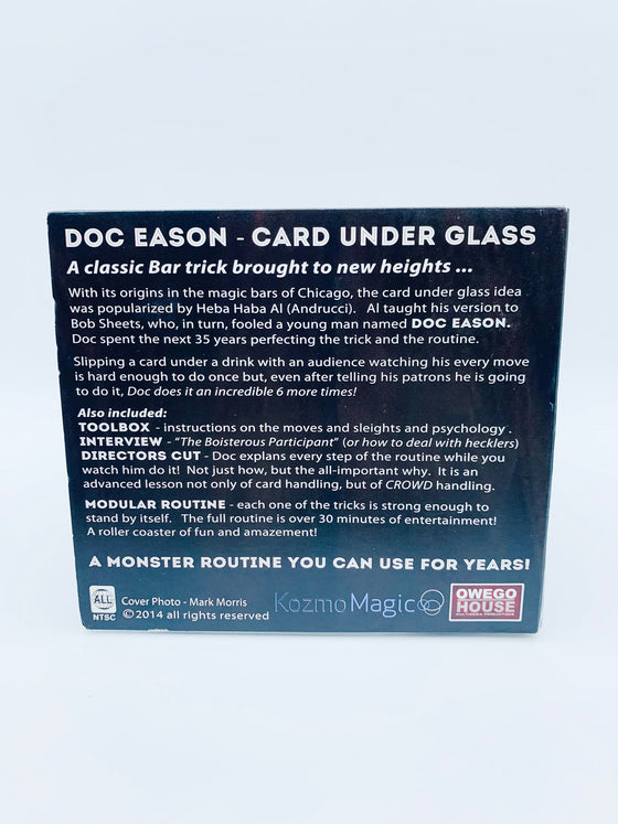 Card Under Glass by Doc Eason (2 DVD Set) by Kozmomagic