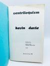 Ventriloquism by Kevin Davie - Second Printing 1980