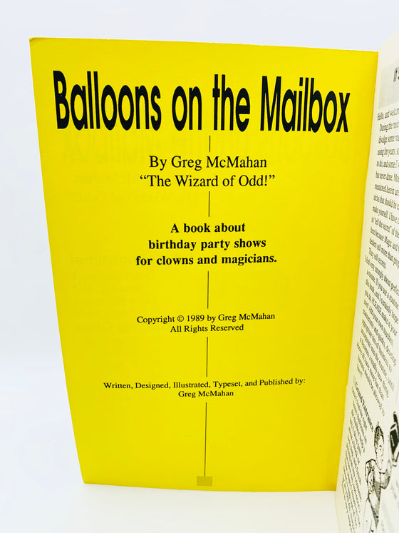 Balloons on the Mailbox by Greg McMahan - Copyright 1989