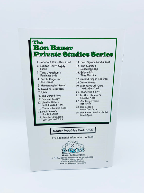 Ron Bauer Private Studies (Complete Set)