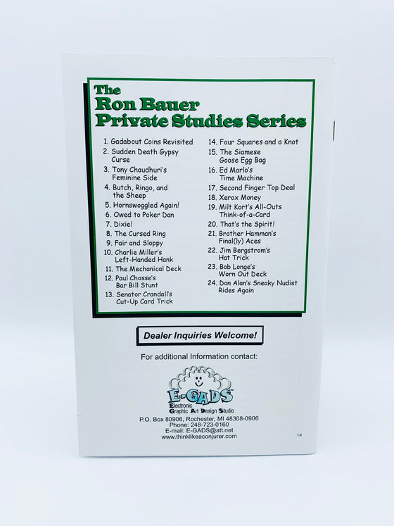 Ron Bauer Private Studies (Complete Set)