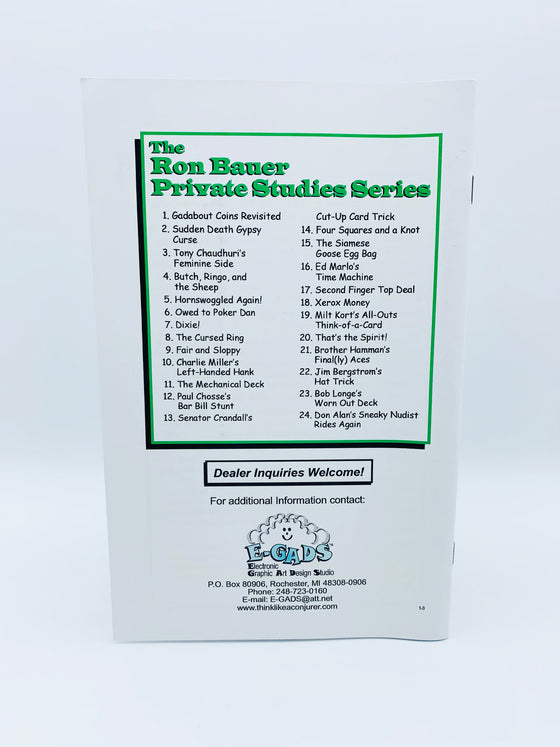 Ron Bauer Private Studies (Complete Set)