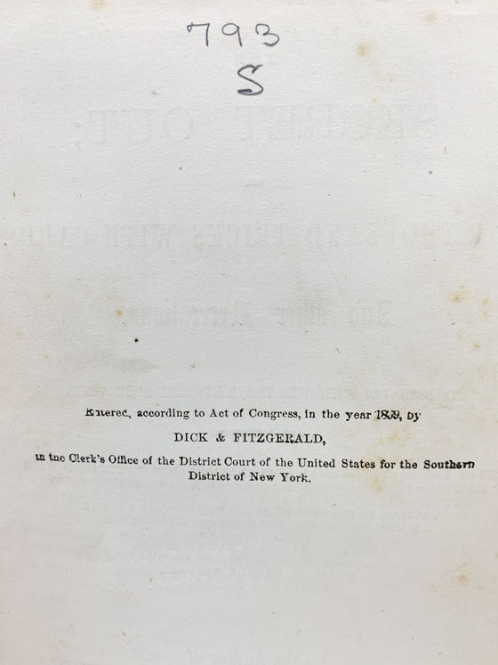 The Secret Out 1000 Thousand Tricks with Cards and Other Recreations - Copyright 1859