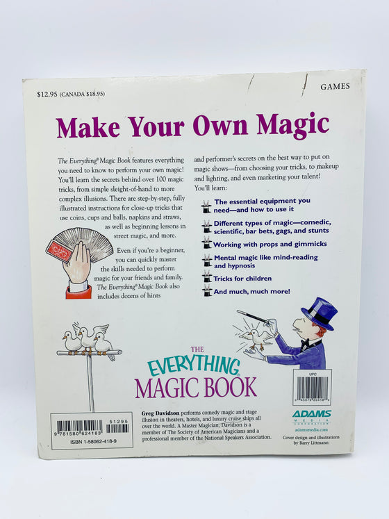 The Everything Magic Book by Greg Davidson - Copyright 2000