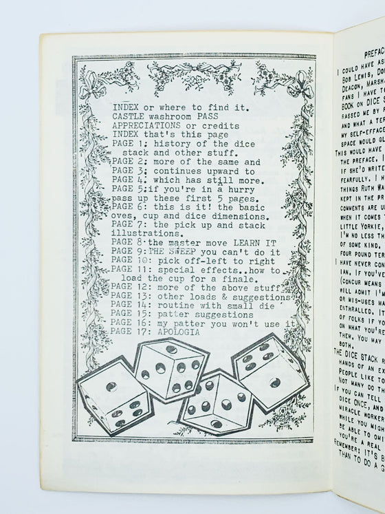 How to Stack Dice by Clarke Crandall - First Printing