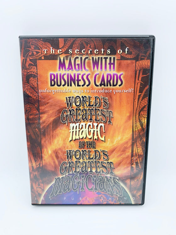 The Secrets of Magic with Business Cards by Worlds Greatest Magic (DVD)