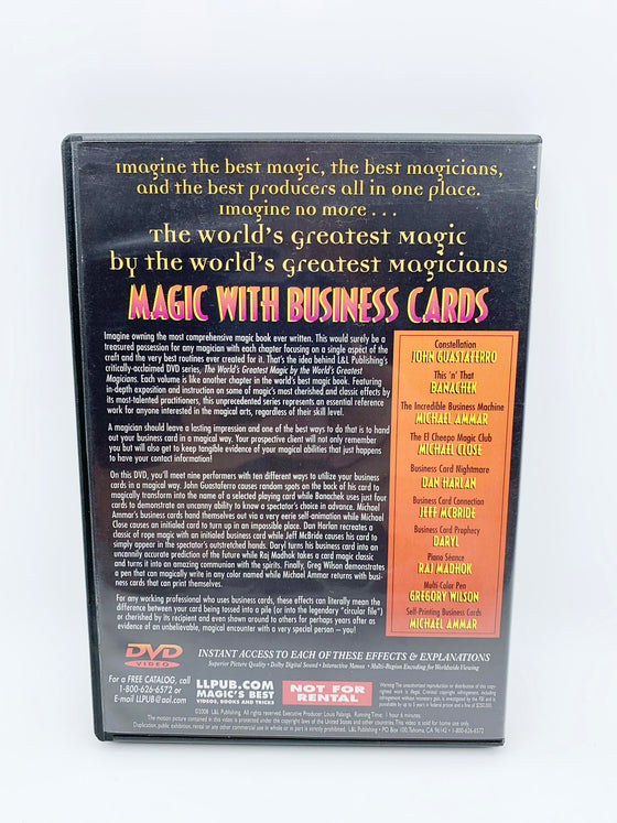 The Secrets of Magic with Business Cards by Worlds Greatest Magic (DVD)