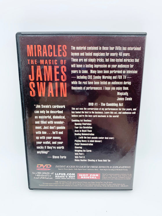 Miracles: The Magic of James Swain Volumes 1 - 4 (DVD)