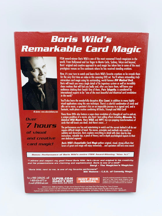 Remarkable Card Magic (3 Volume Set) by Boris Wild (DVD)