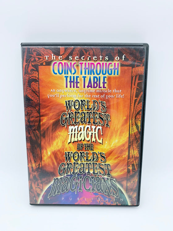 The Secrets of Coins Through The Table by Worlds Greatest Magic (DVD)