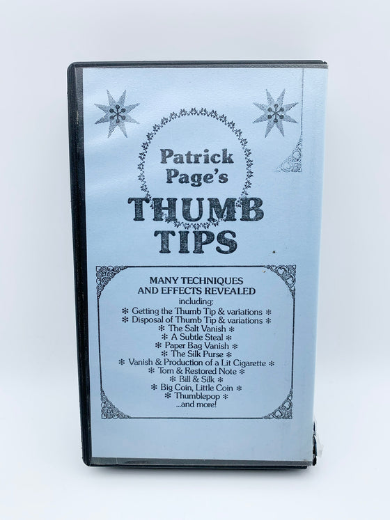 Thumb Tips by Patrick Page (VHS)