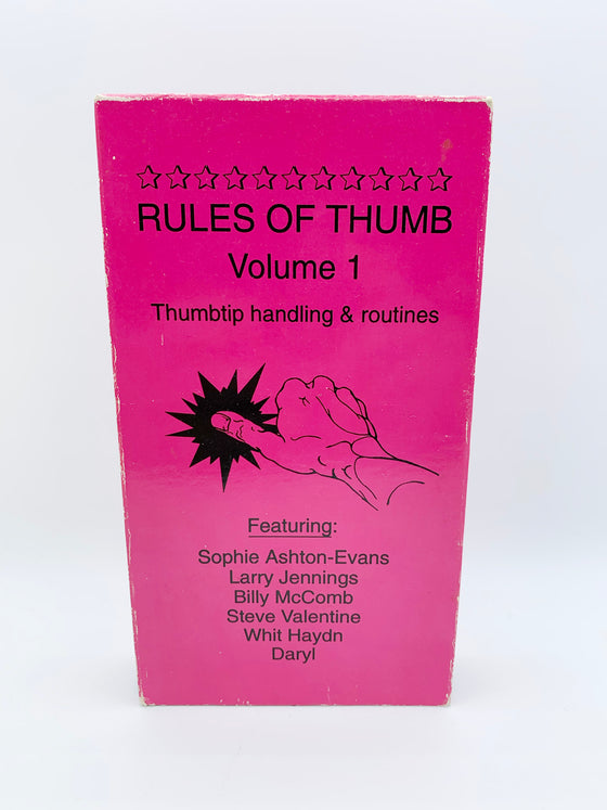 Rules of Thumb Volume 1-3 by Sophie Ashton-Evans (VHS)