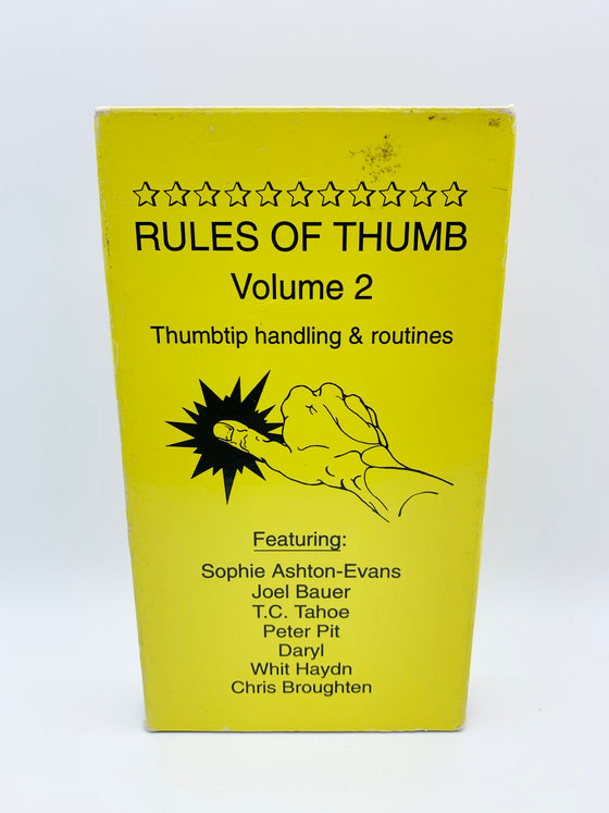 Rules of Thumb Volume 1-3 by Sophie Ashton-Evans (VHS)