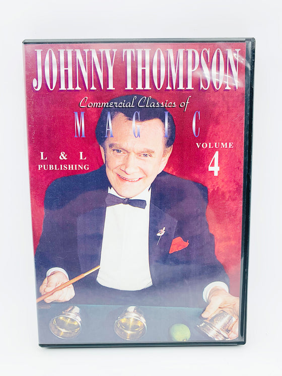 Commercial Classics of Magic Volume 1-4 by Johnny Thompson (4 DVD Set)