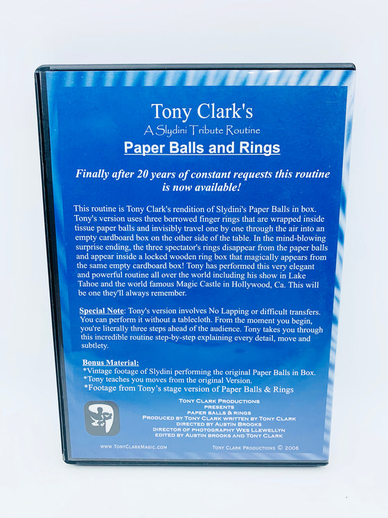 Penn & Teller Fooler Paper Balls And Rings by Tony Clark (DVD)