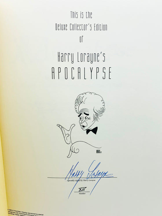 Deluxe Collector's Edition Apocalypse (4 Book Set) Signed and Numbered by Harry Lorayne (Sold out everywhere)