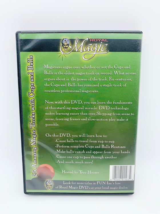 25 Amazing Magic Tricks with Cups and Balls by Royal Magic (DVD)