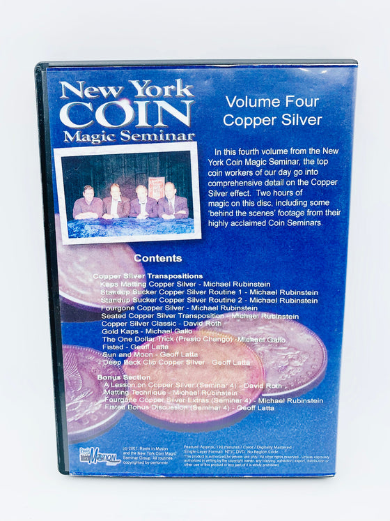 New York Coin Magic Seminar Volume 2, 3, 4 and 10 (DVD)