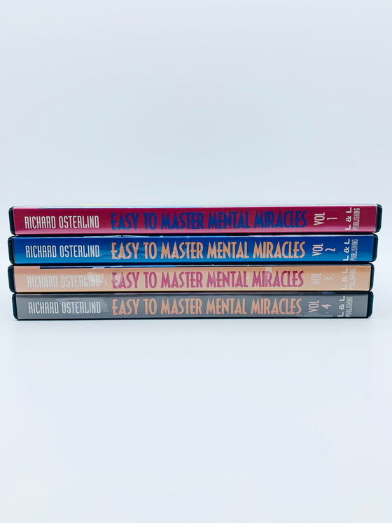 Easy to Master Mental Miracles Volume 1-4 by Richard Osterlind (DVD)