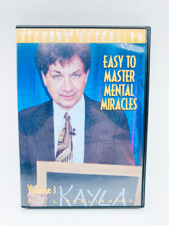 Easy to Master Mental Miracles Volume 1-4 by Richard Osterlind (DVD)