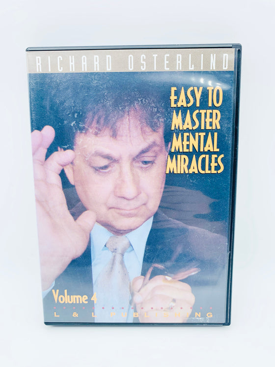 Easy to Master Mental Miracles Volume 1-4 by Richard Osterlind (DVD)