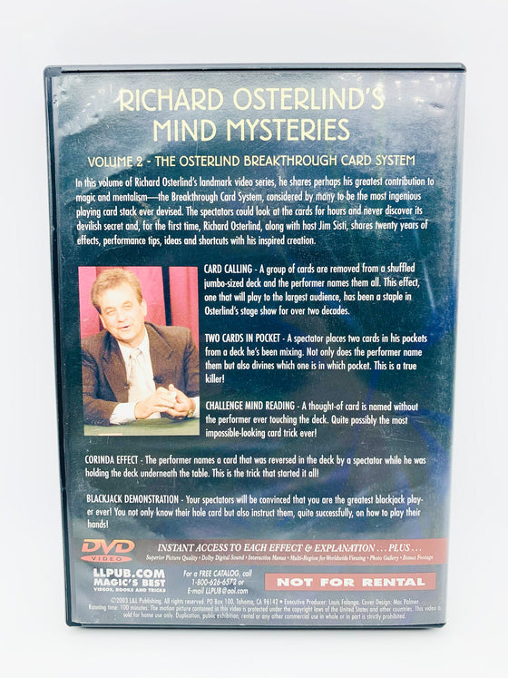 Mind Mysteries Volume 1-4 by Richard Osterlind (DVD)