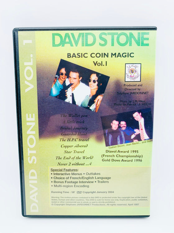 Basic Coin Magic Volume 1-2 by David Stone (DVD)