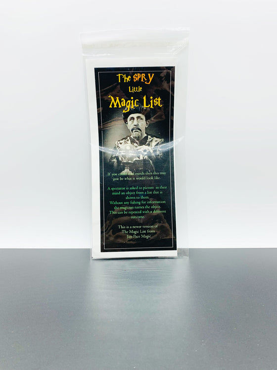 The Spry Little Magic List by Jim Pace