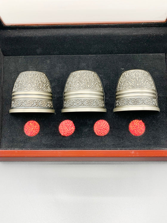 Artisan Engraved Cups and Balls in Display Box by TCC (Open Box)