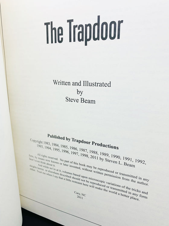 The Trap Door Volume One: 1984-1988 by Steve Beam - Copyright 2011